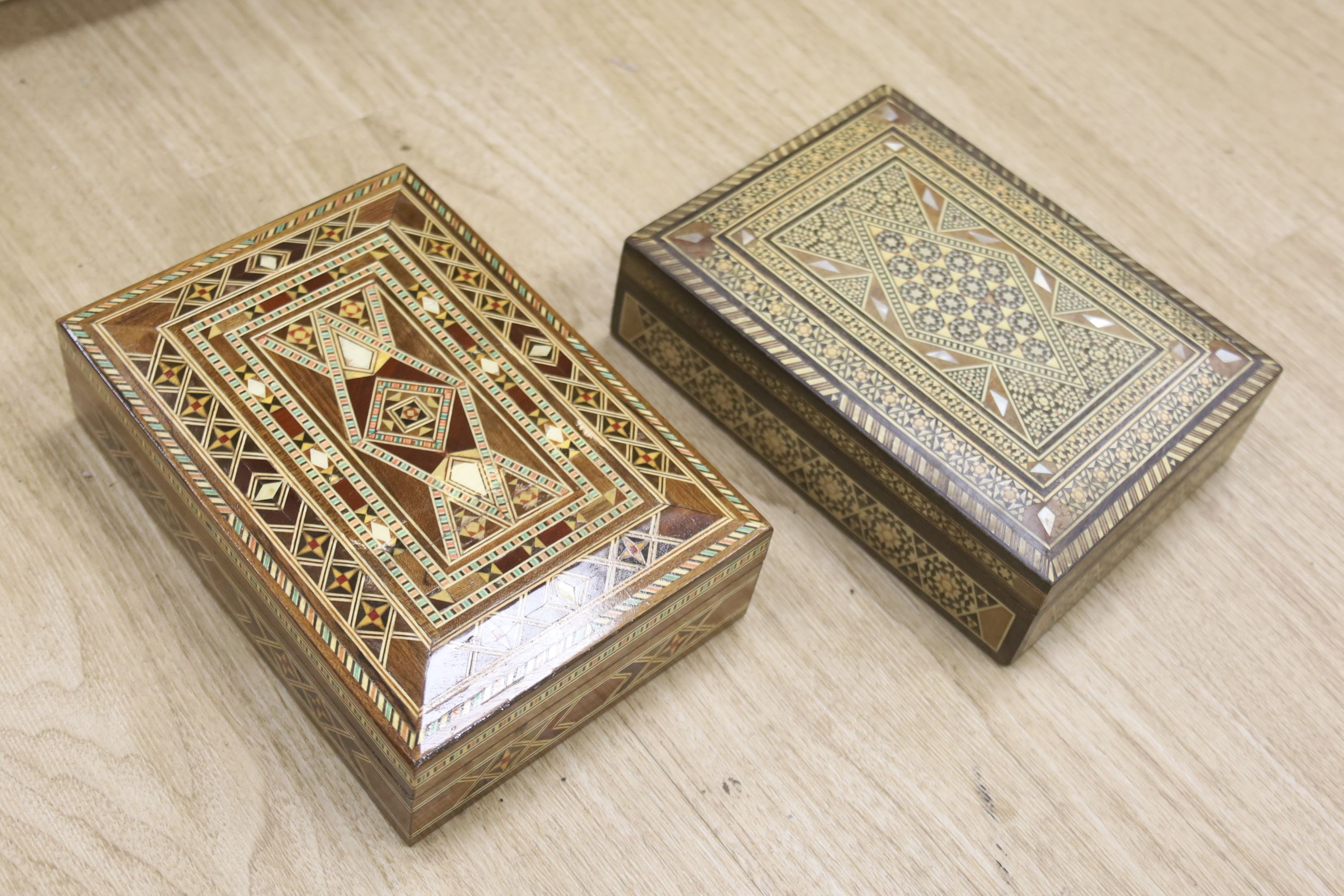 A quantity of Chinese and other carved wood boxes and wood carvings